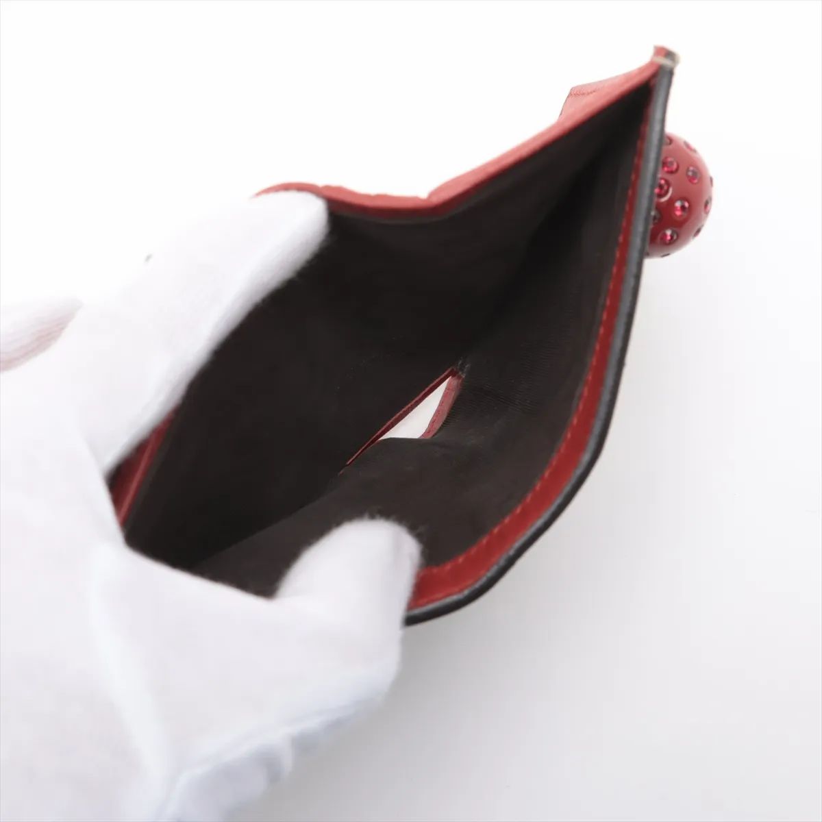 Gucci GG Supreme Cherry Card Case Wallet