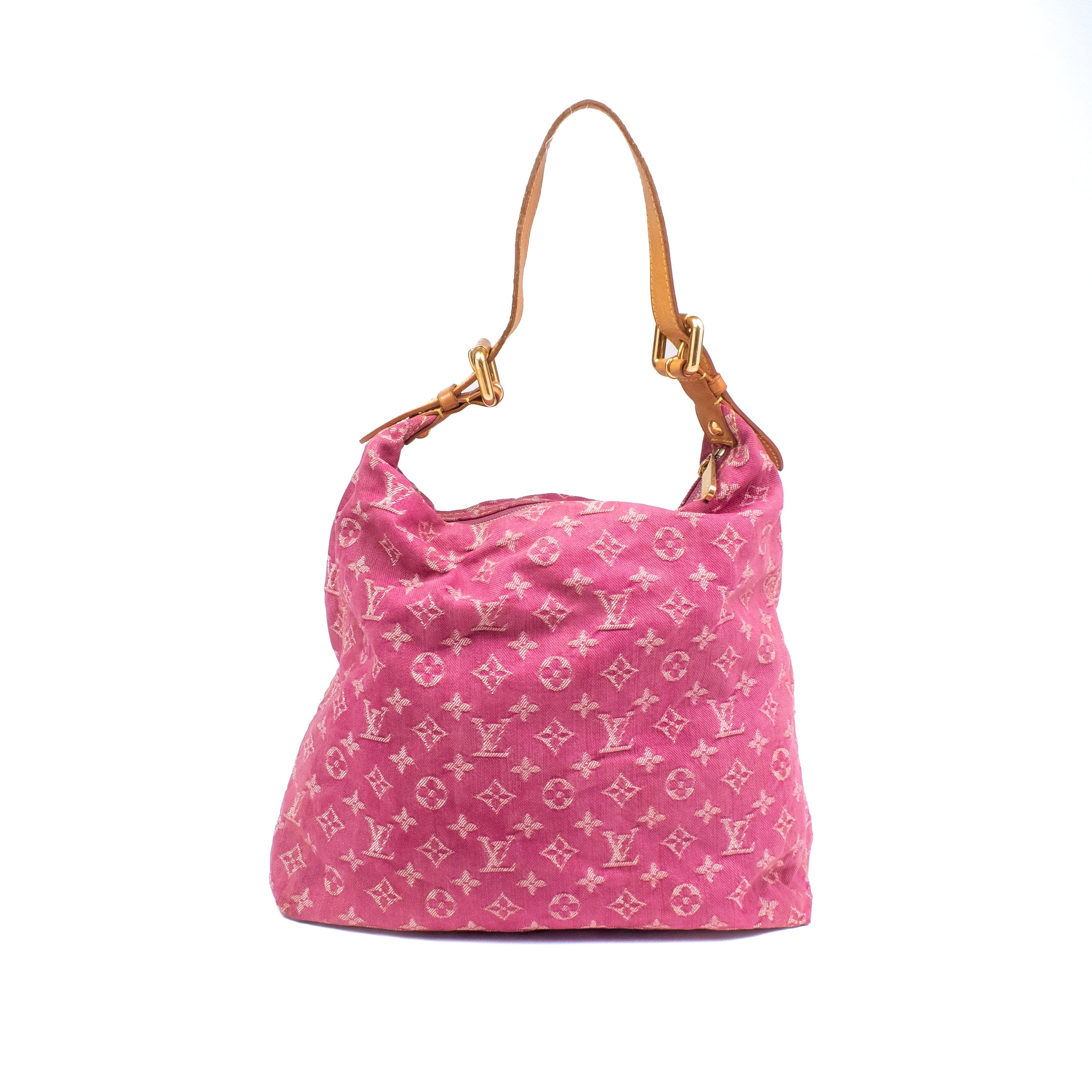 Louis Vuitton Pink Denim Baggy GM