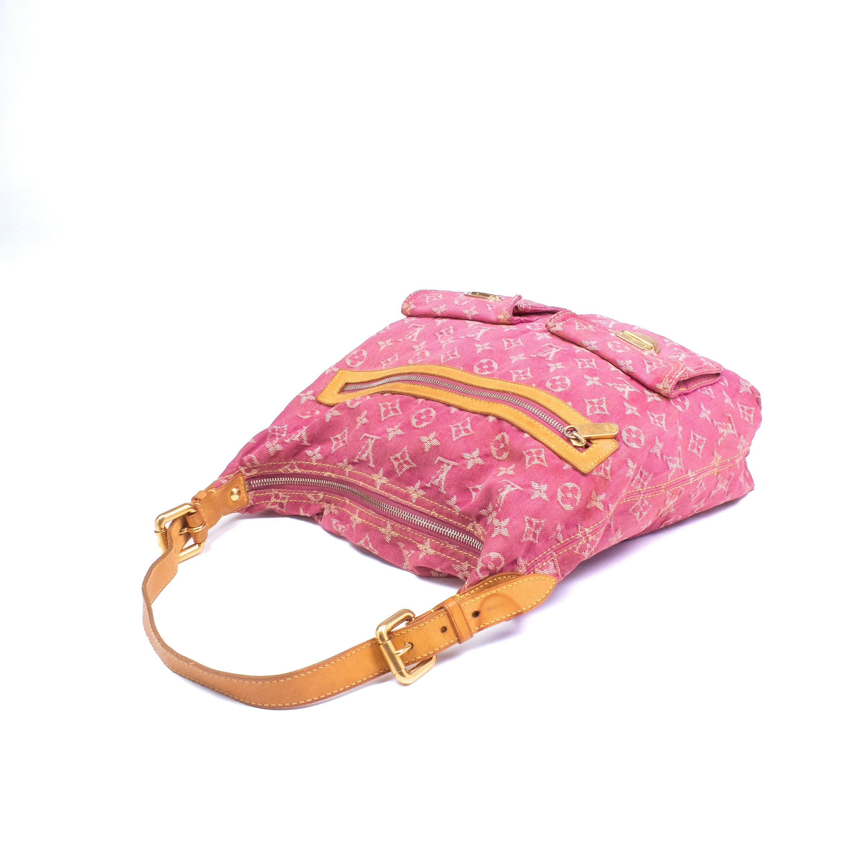 Louis Vuitton Pink Denim Baggy GM