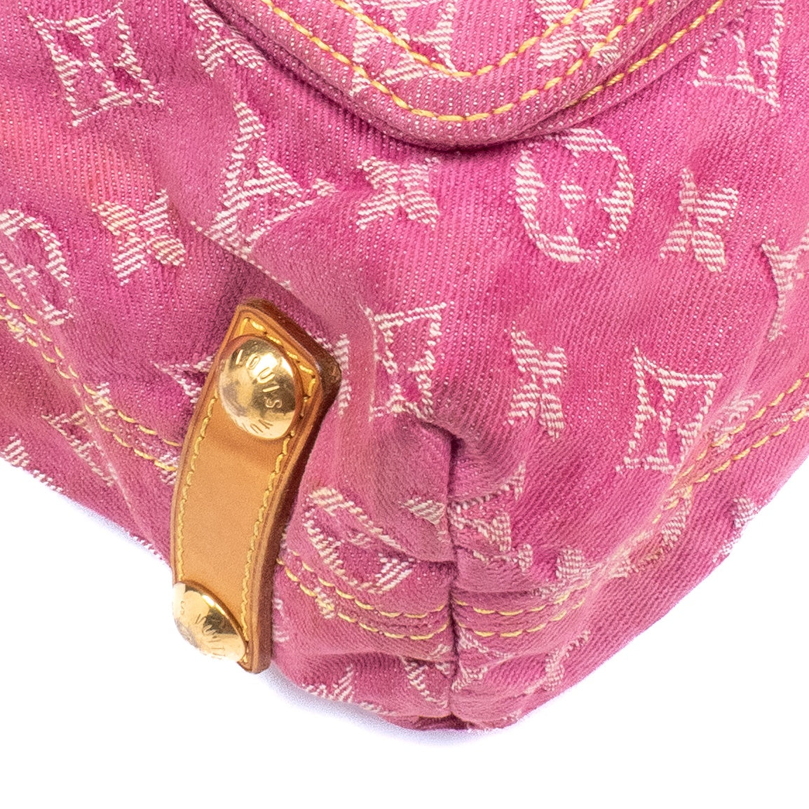 Louis Vuitton Pink Denim Baggy GM