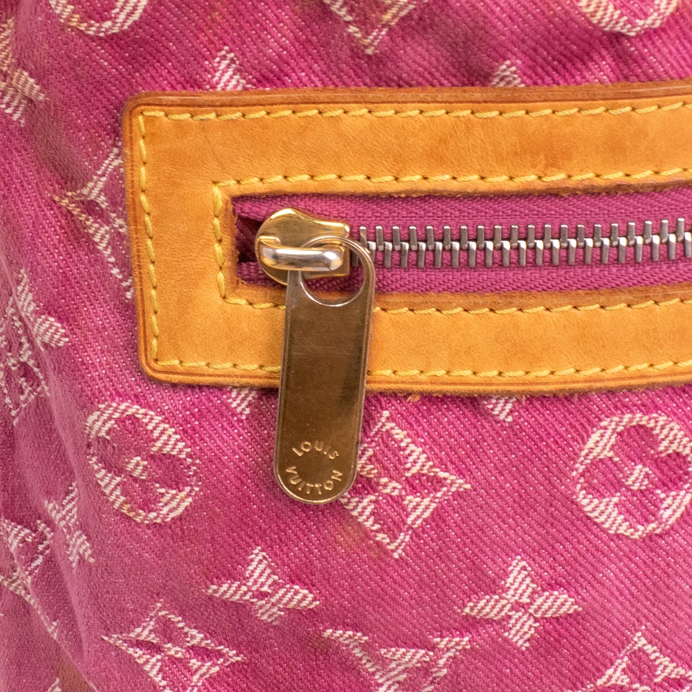 Louis Vuitton Pink Denim Baggy GM