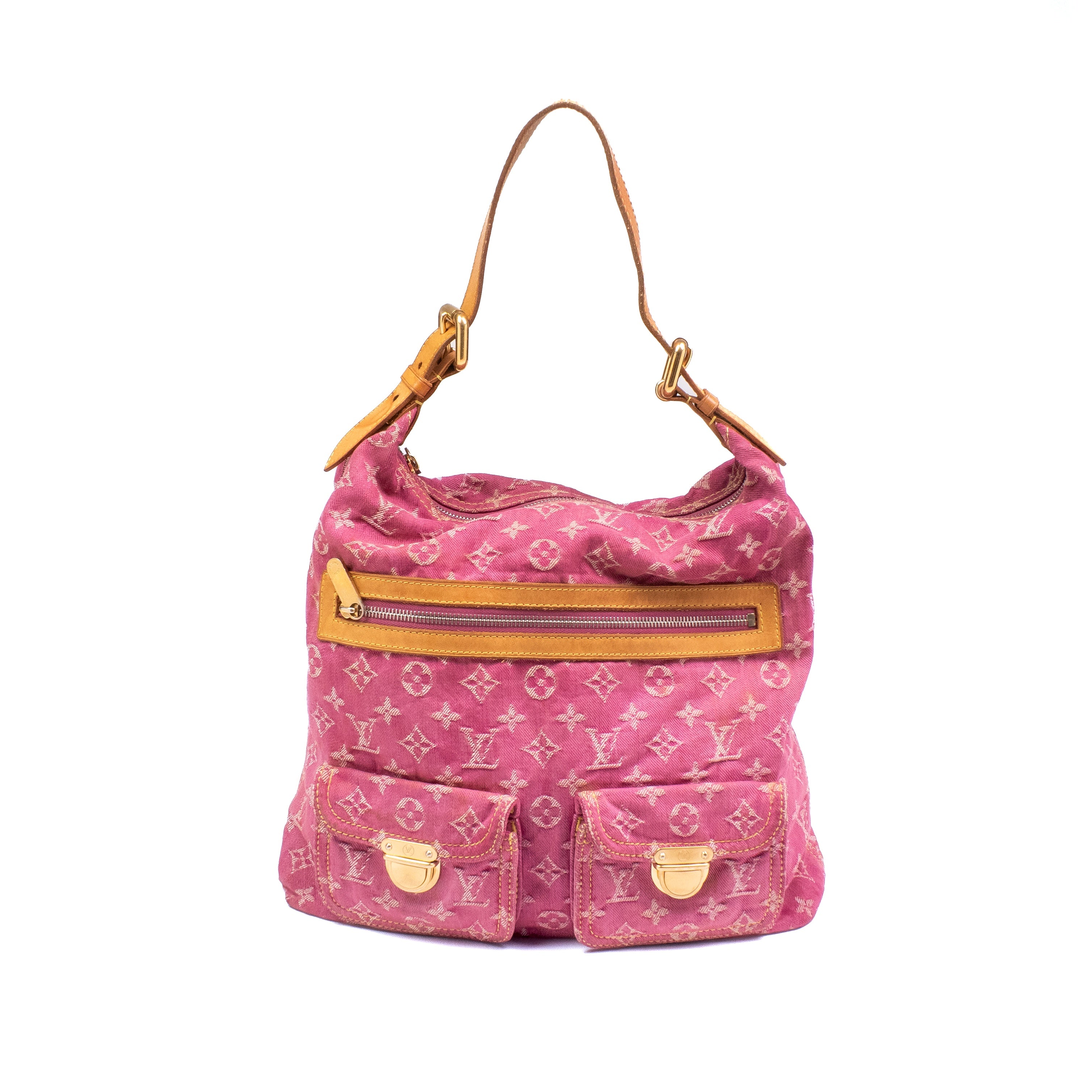 Louis Vuitton Pink Denim Baggy GM