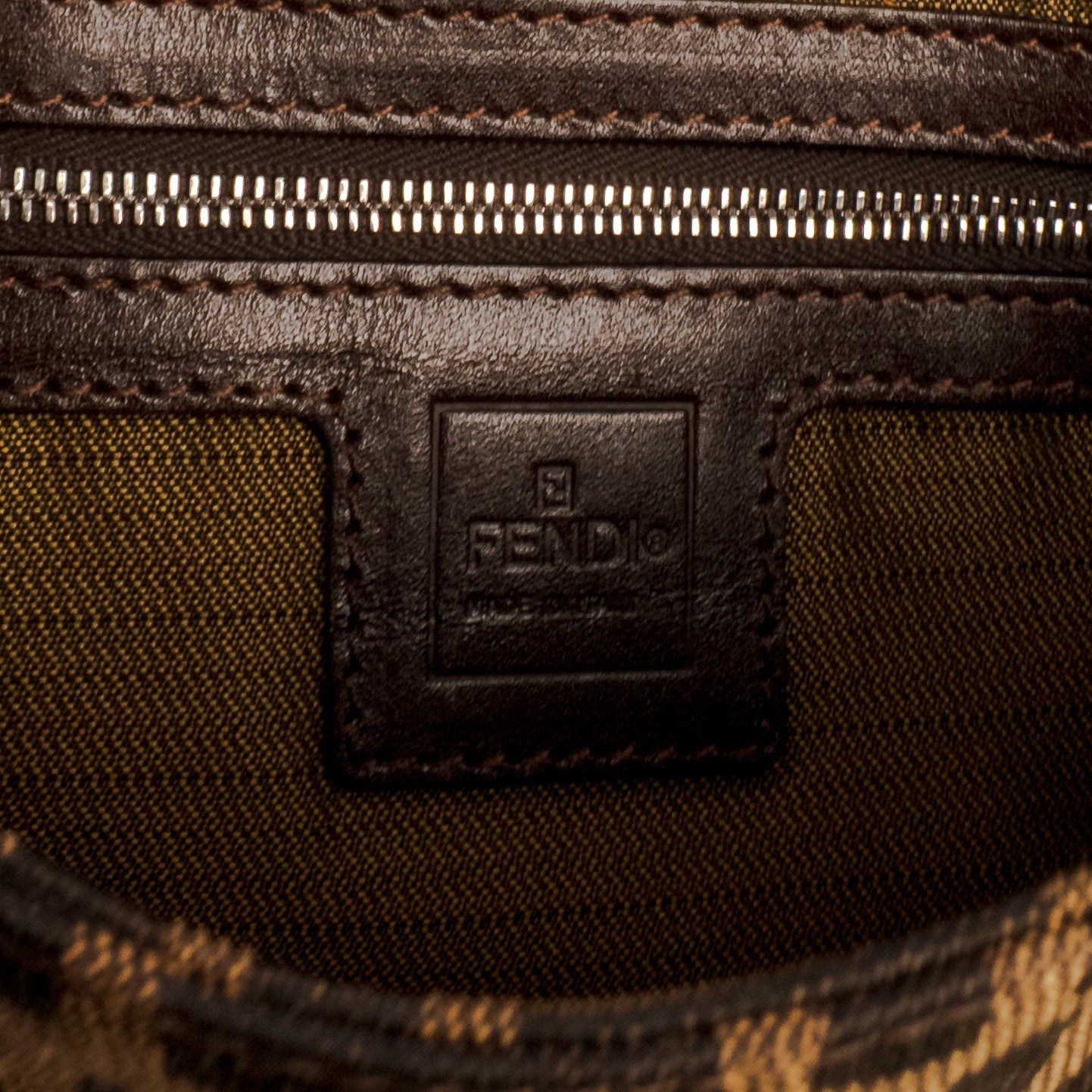Fendi Zucca Baguette Bag