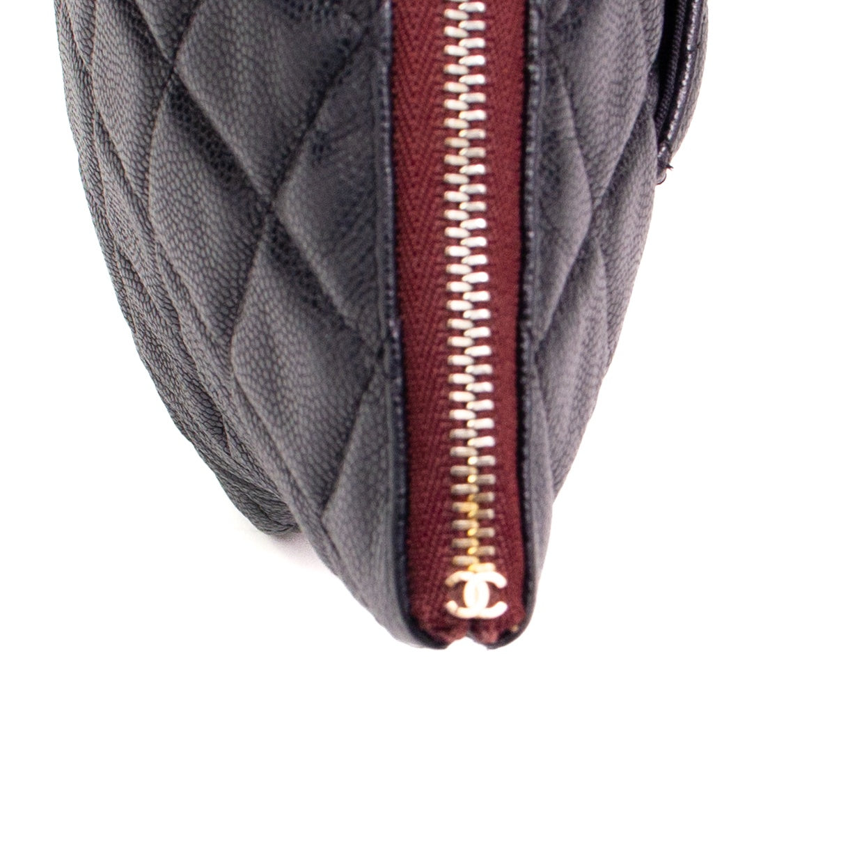 Chanel Quilted Caviar Pouch
