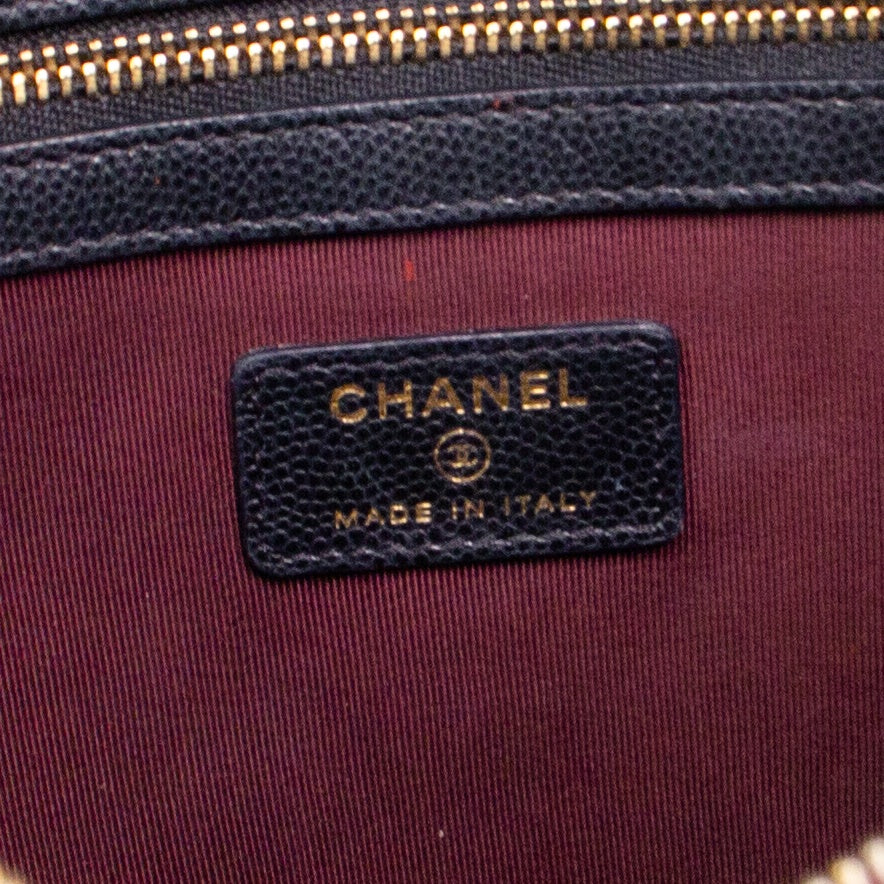 Chanel Quilted Caviar Pouch