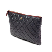 Chanel Quilted Caviar Pouch