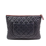 Chanel Quilted Caviar Pouch