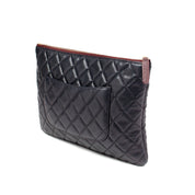 Chanel Quilted Caviar Pouch