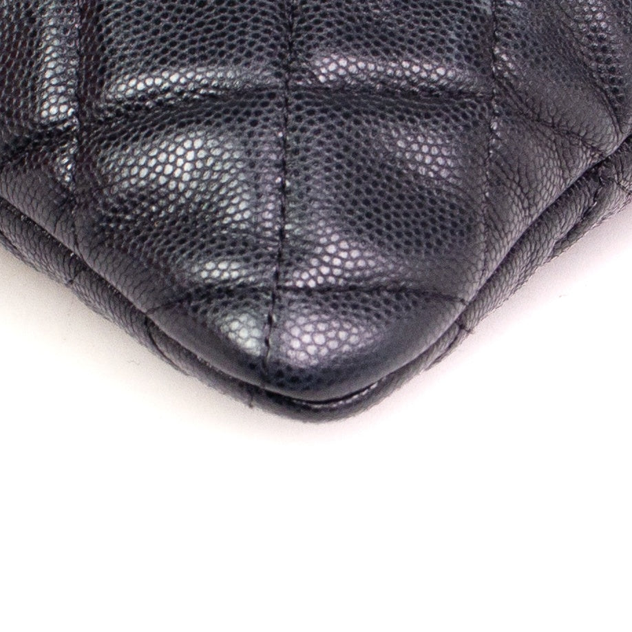 Chanel Quilted Caviar Pouch