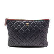 Chanel Quilted Caviar Pouch