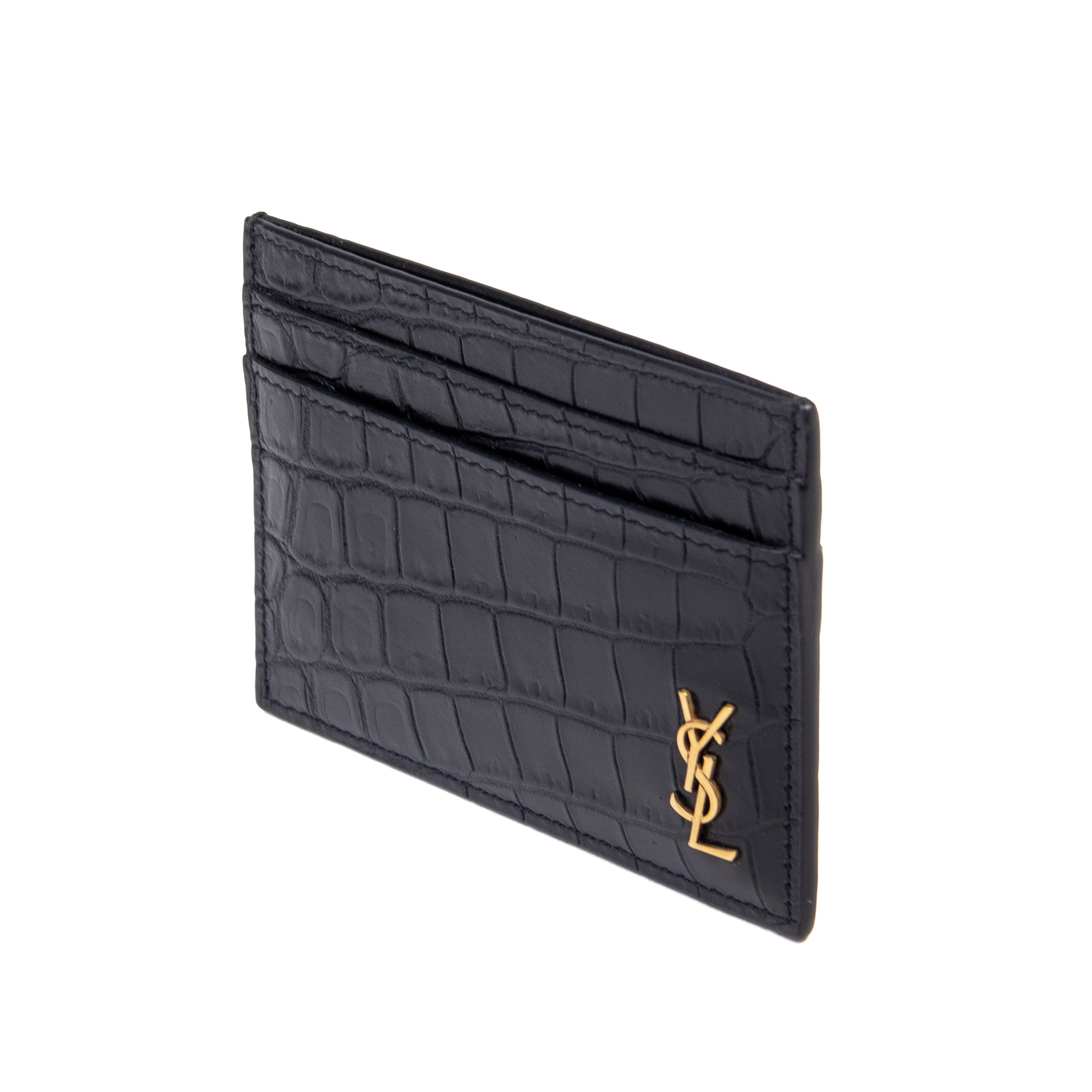 YSL Croc Cardholder