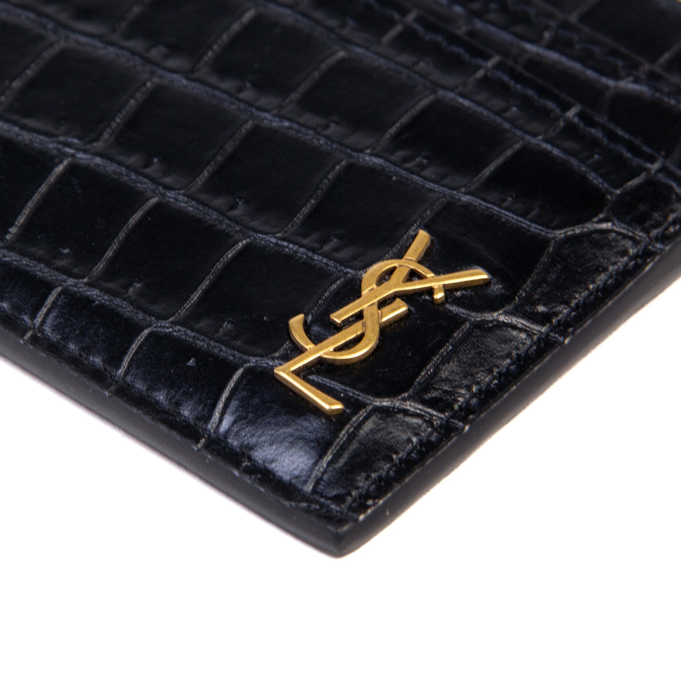 YSL Croc Cardholder