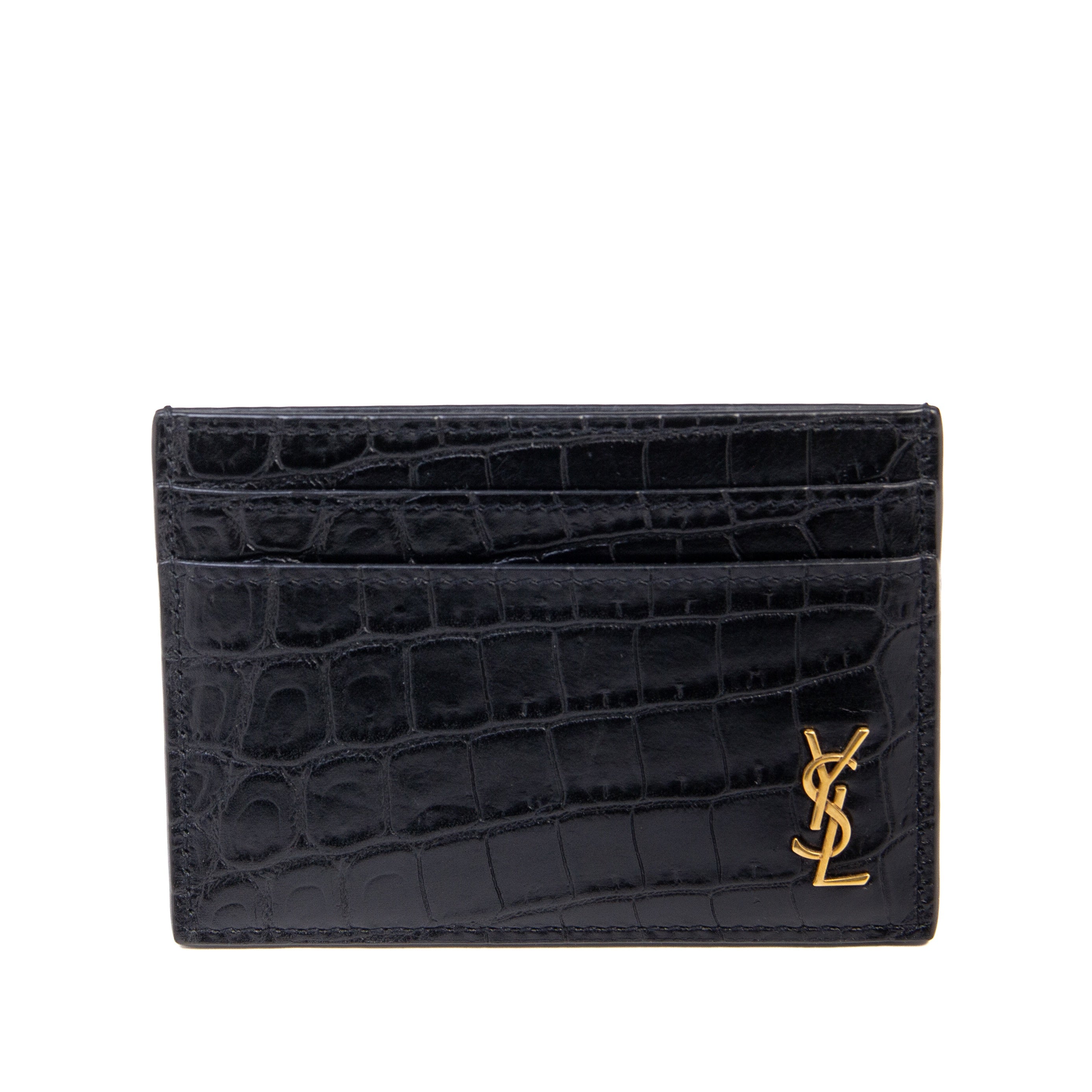 YSL Croc Cardholder