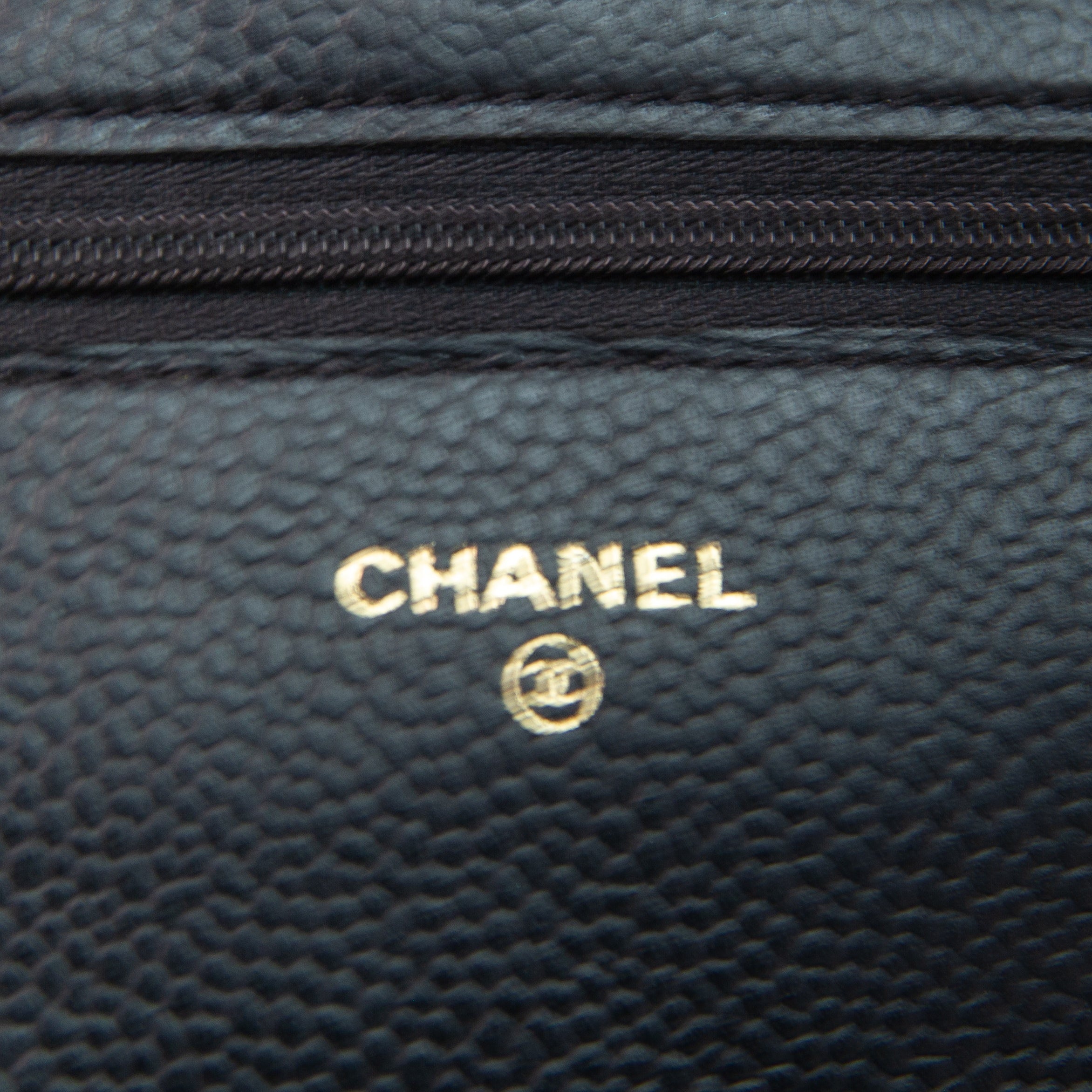 Chanel Caviar Wallet on Chain