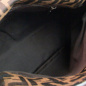 Fendi Zucca Fold Over Baguette Bag