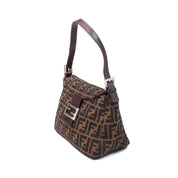 Fendi Zucca Fold Over Baguette Bag