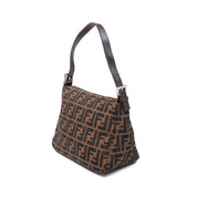 Fendi Zucca Fold Over Baguette Bag