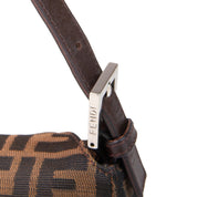Fendi Zucca Fold Over Baguette Bag