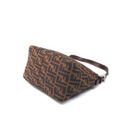 Fendi Zucca Fold Over Baguette Bag