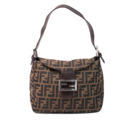 Fendi Zucca Fold Over Baguette Bag
