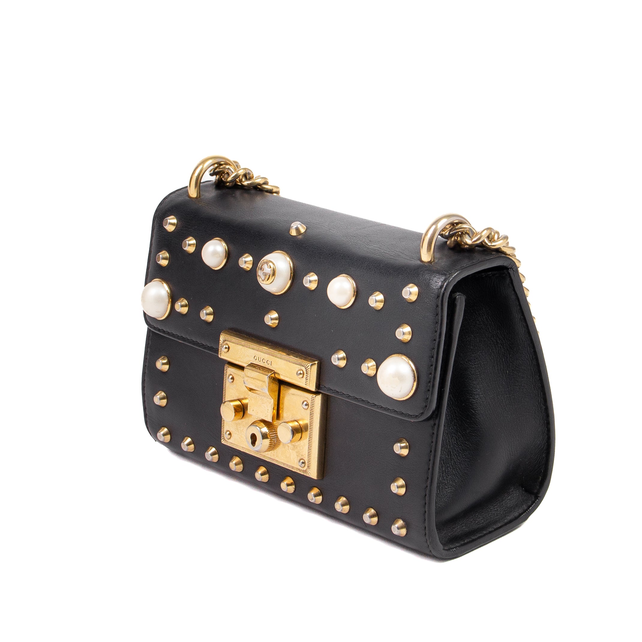 Gucci Faux Pearl Padlock Small