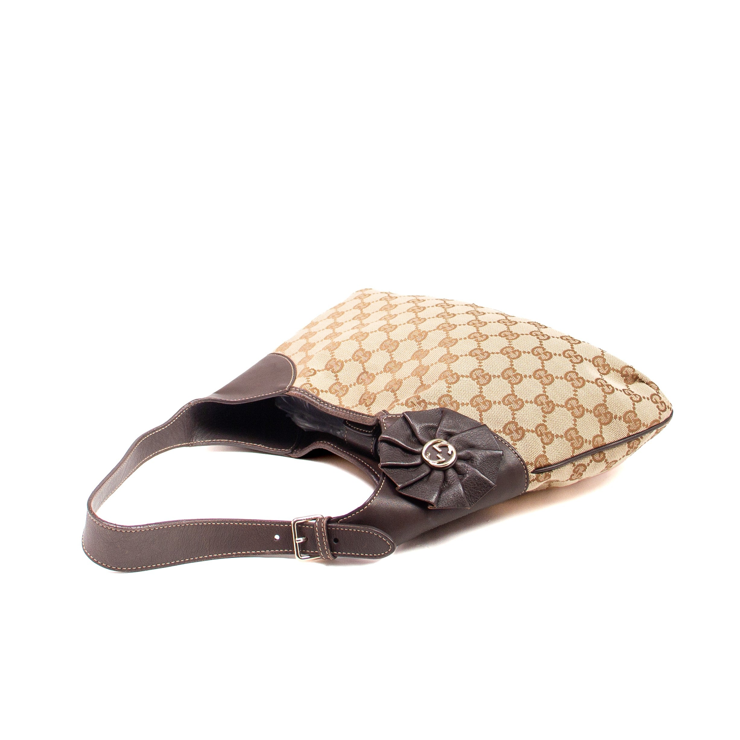 Gucci GG Canvas Trophy Hobo Bag