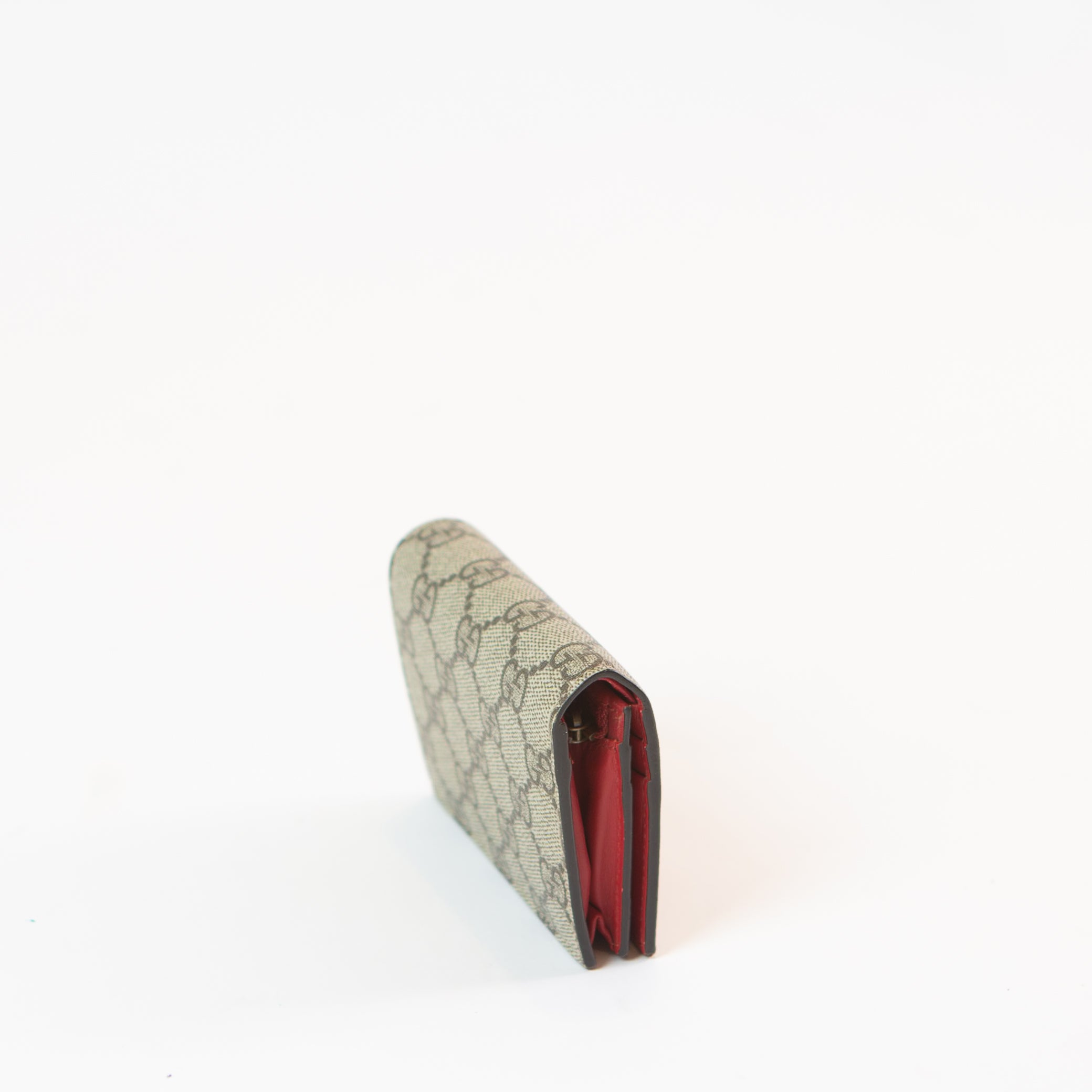 Gucci GG Supreme Cherry Card Case Wallet