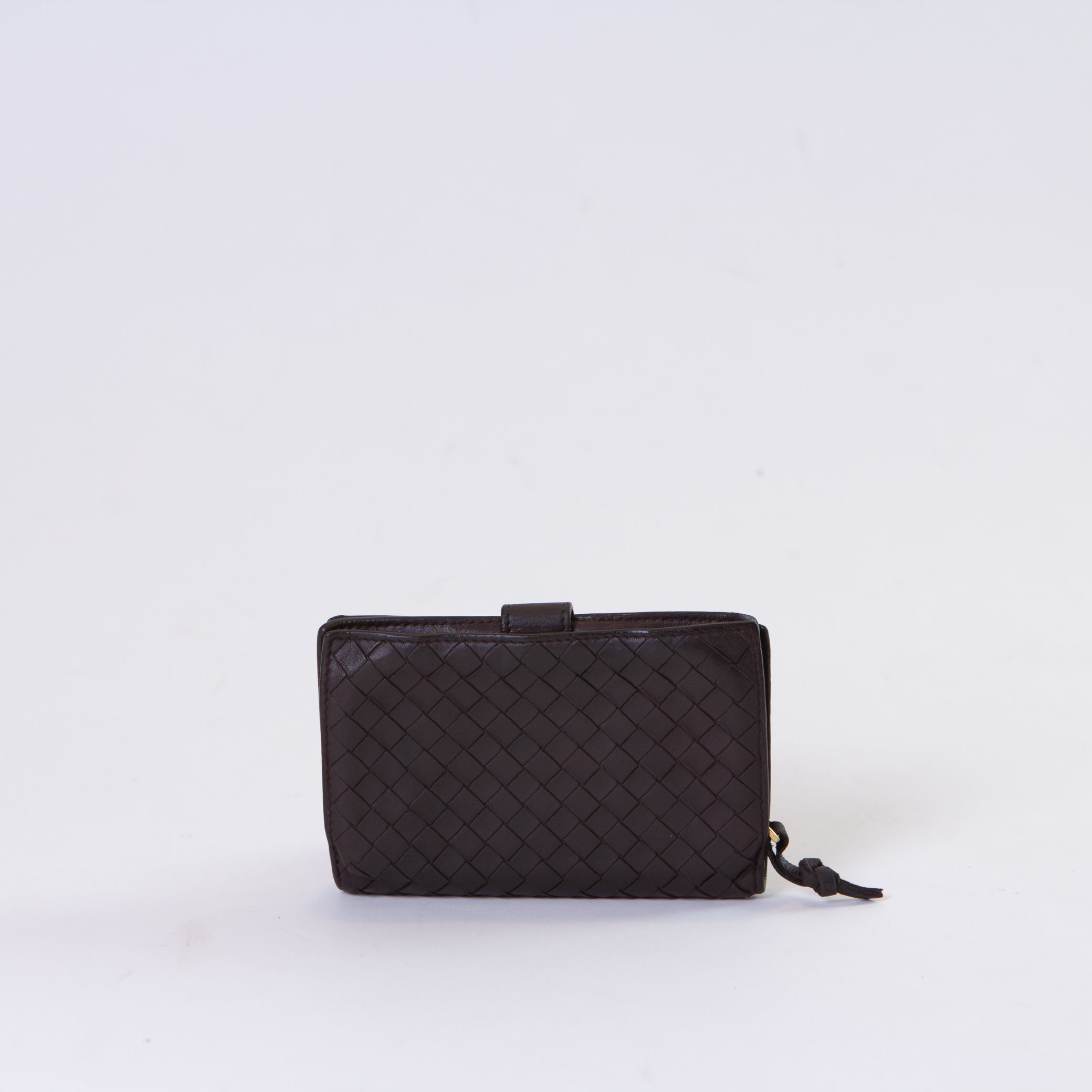 Bottega Veneta Intrecciato Round Zipper Wallet