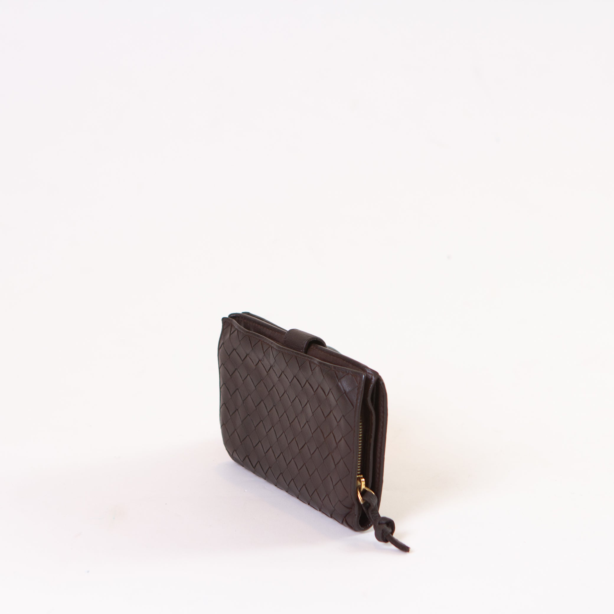 Bottega Veneta Intrecciato Round Zipper Wallet