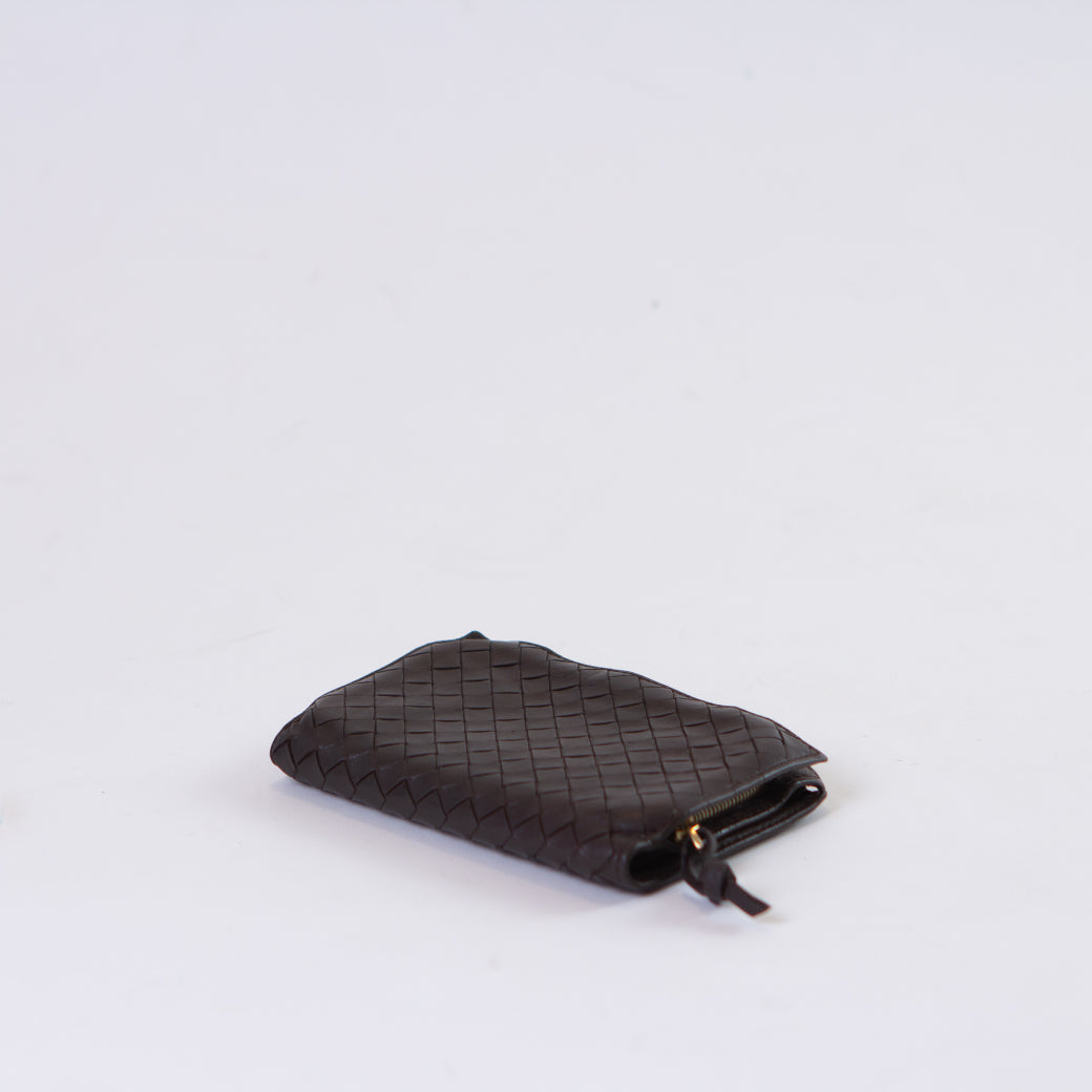 Bottega Veneta Intrecciato Round Zipper Wallet