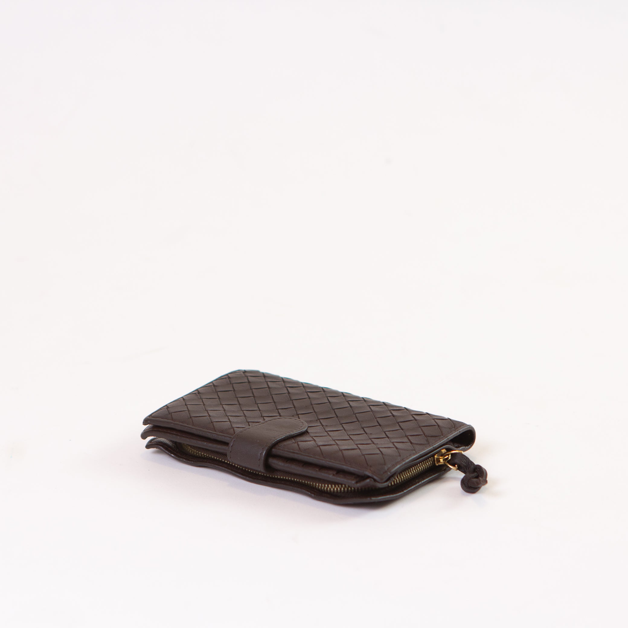 Bottega Veneta Intrecciato Round Zipper Wallet