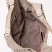 Bottega Veneta Gray Intrecciato Campana Hobo