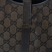 Gucci GG Monogram Jackie Black Leather