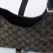 Gucci GG Monogram Jackie Black Leather