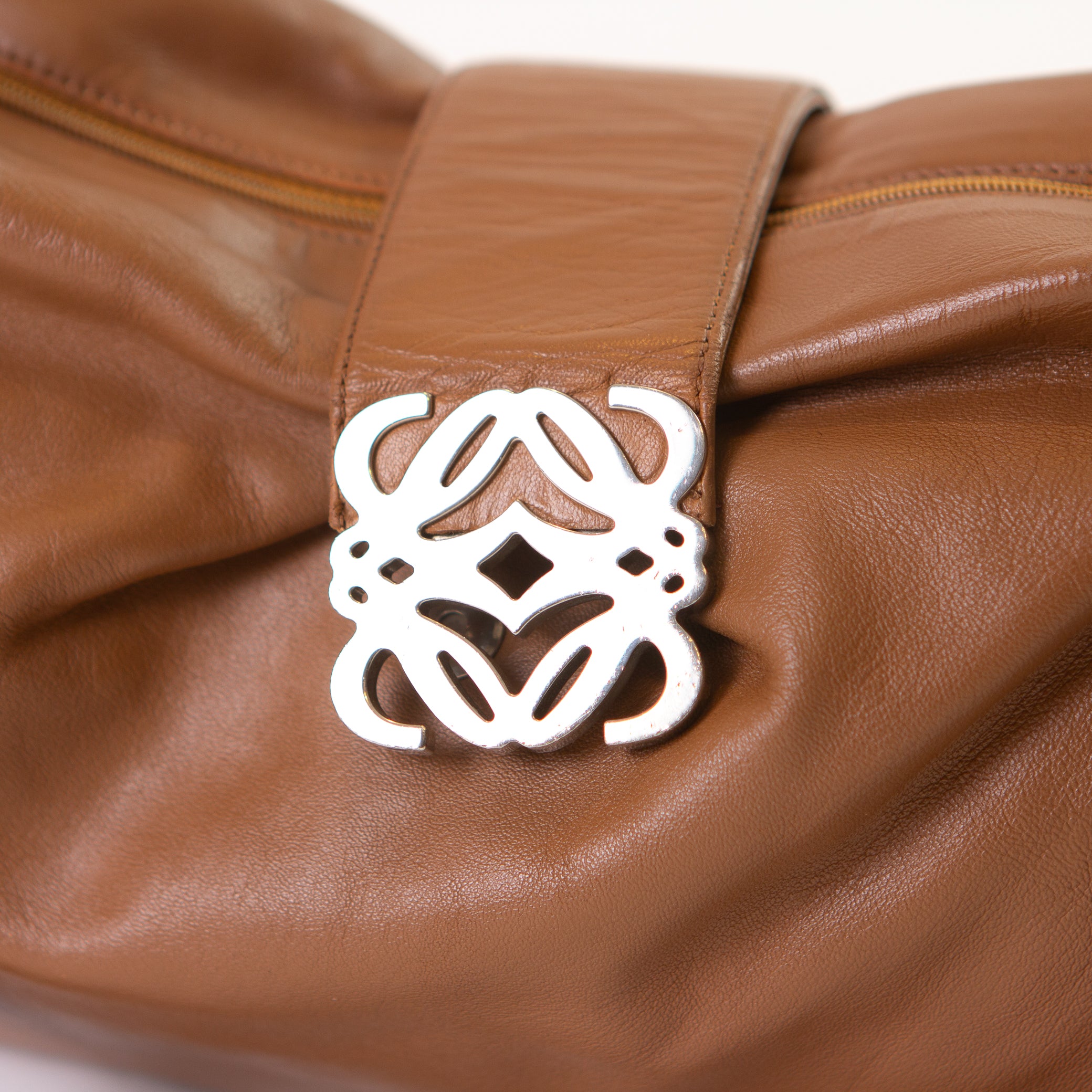 Loewe Anagram Brown Leather