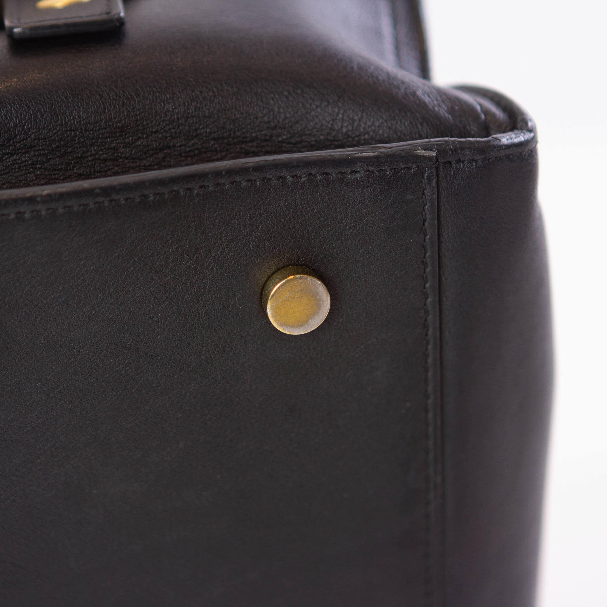 Saint Laurent Black Downtown Cabas