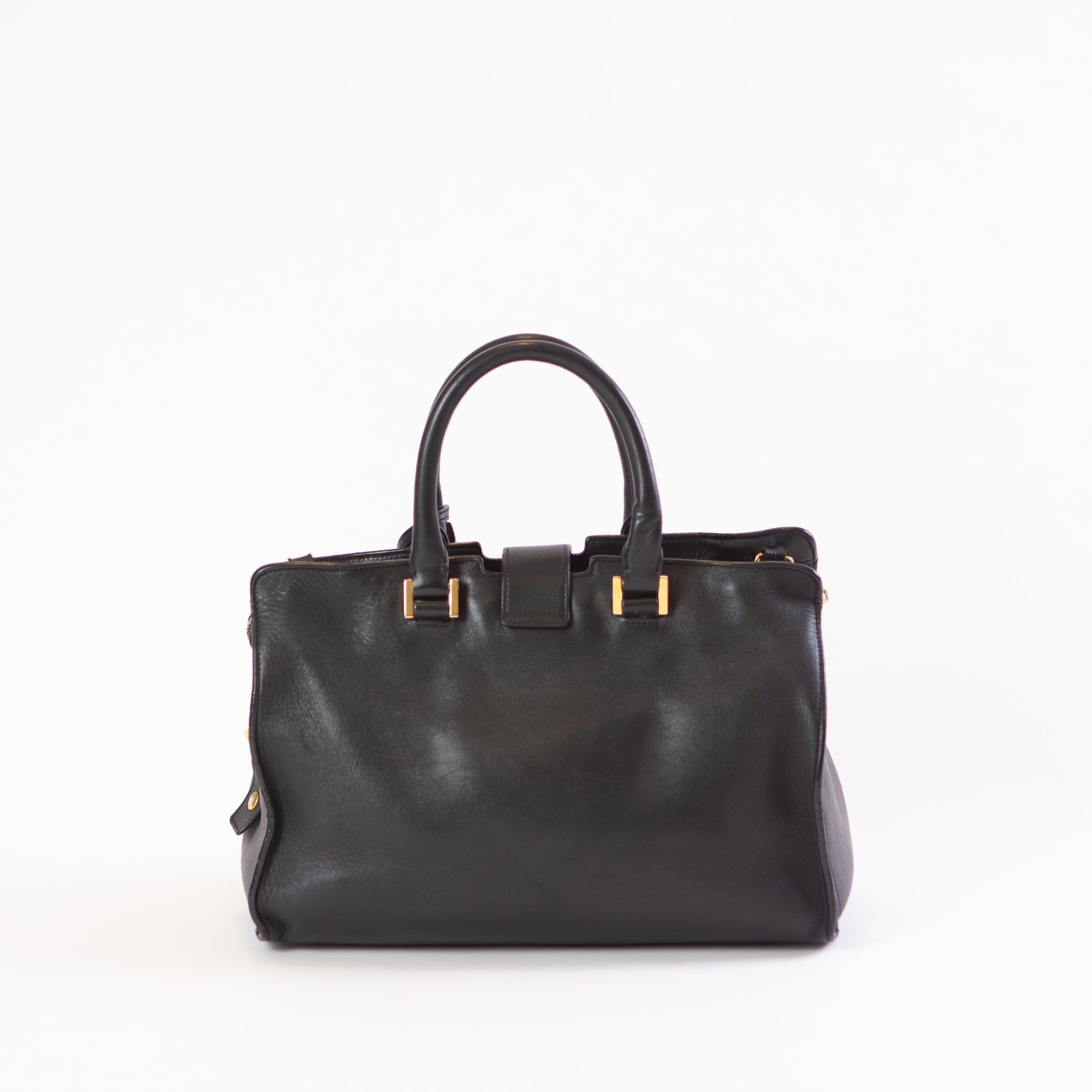 Saint Laurent Black Downtown Cabas
