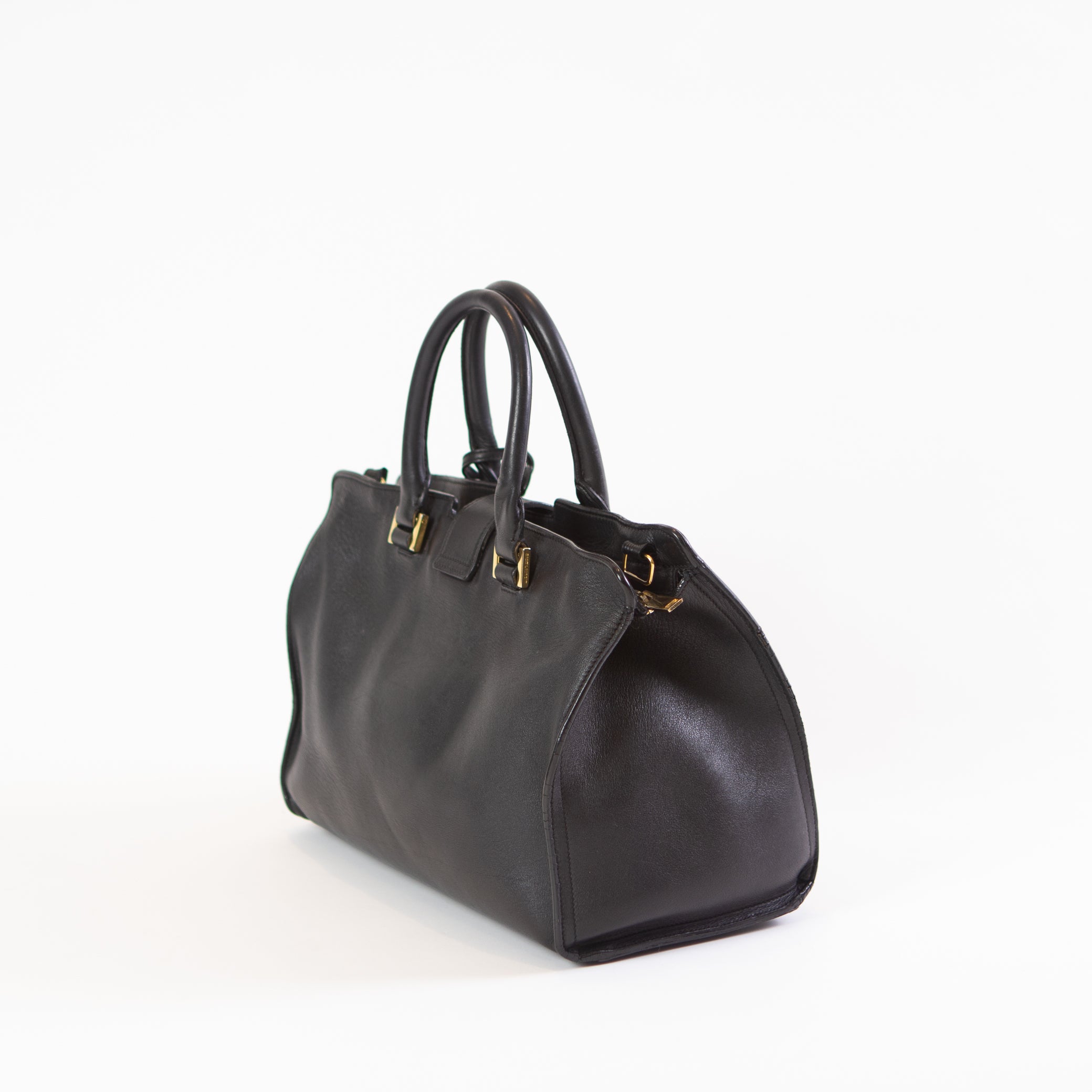 Saint Laurent Black Downtown Cabas