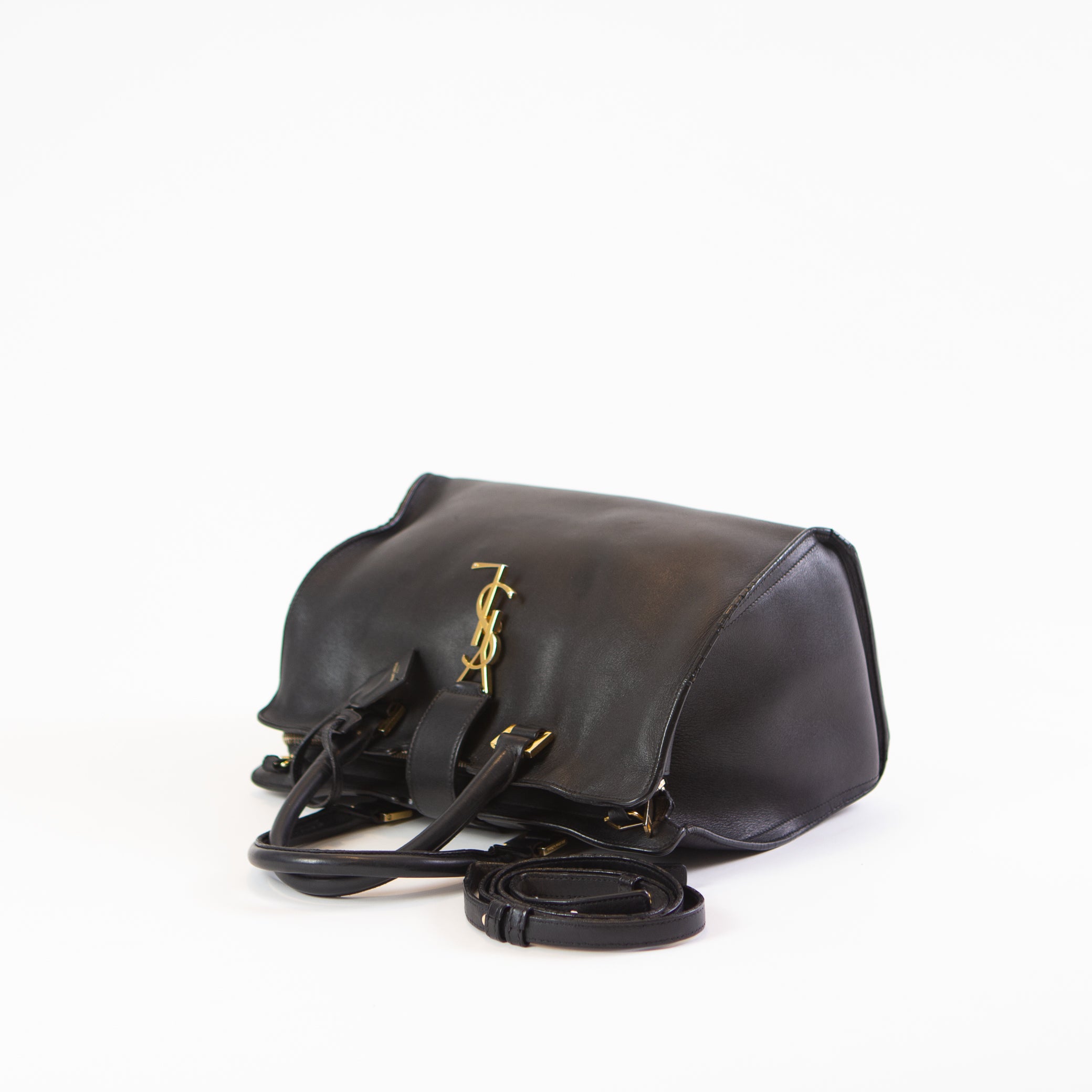 Saint Laurent Black Downtown Cabas