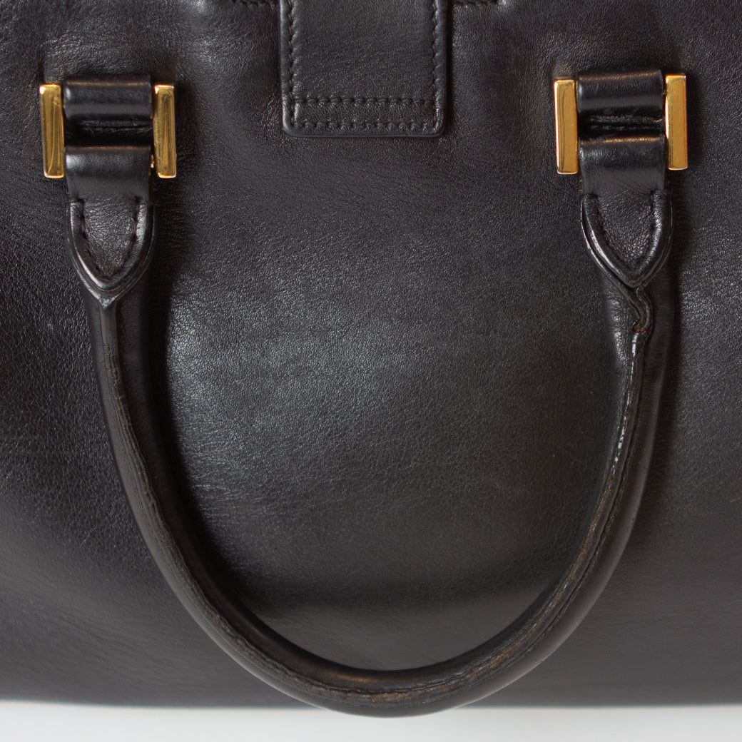 Saint Laurent Black Downtown Cabas