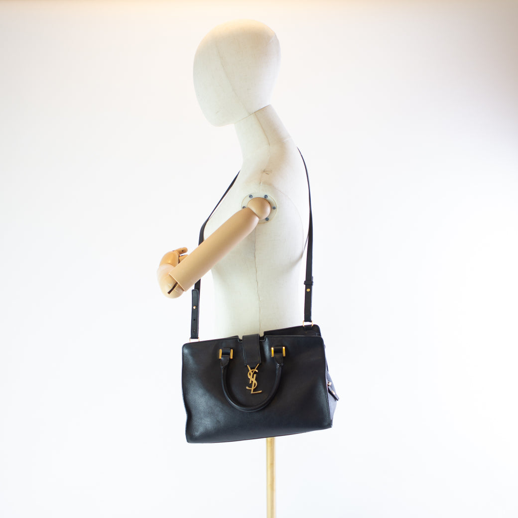 Saint Laurent Black Downtown Cabas