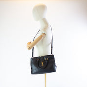 Saint Laurent Black Downtown Cabas